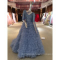 Mermaid Real Sample High Quality Blue Wedding Dress